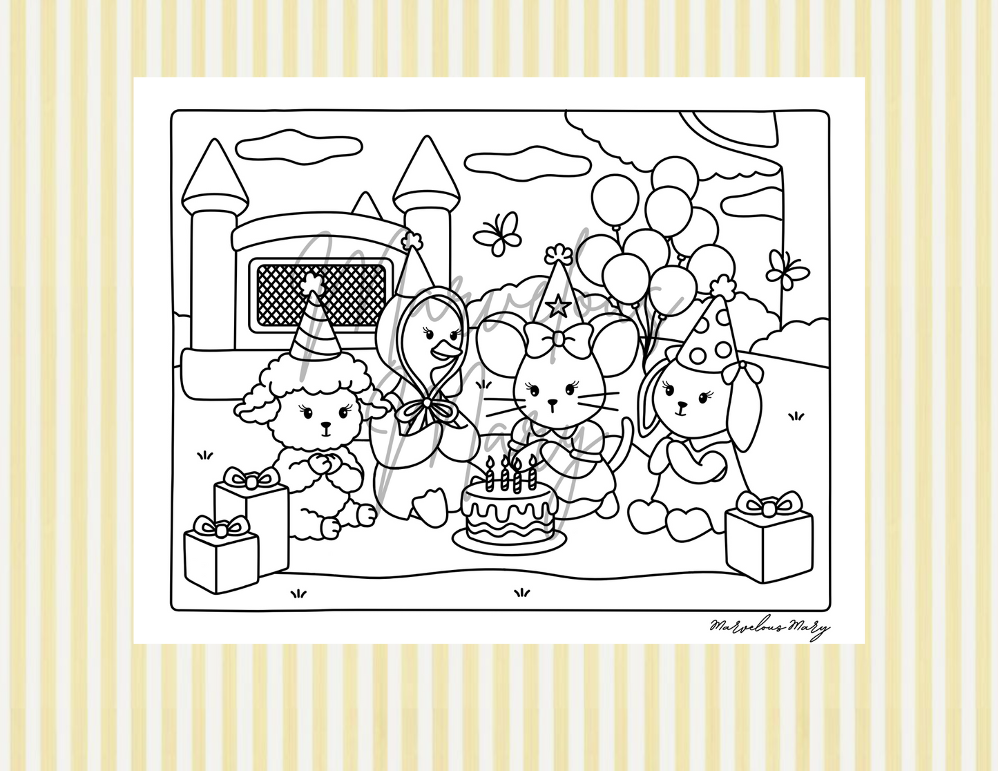Free Printable - HBD Mary