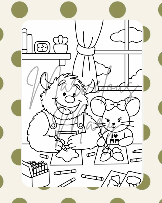 Marker Monster x Marvelous Mary – Printable Art (5x7)