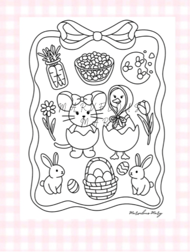 Free Printable - Easter with Mary and Sunie